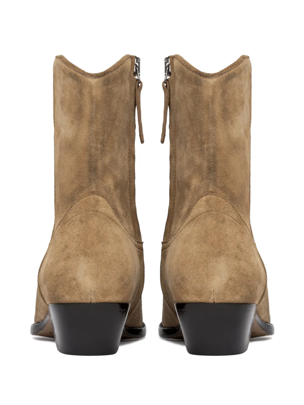  Buttero Flee Pointed-toe Zip Boots - Neutrals 