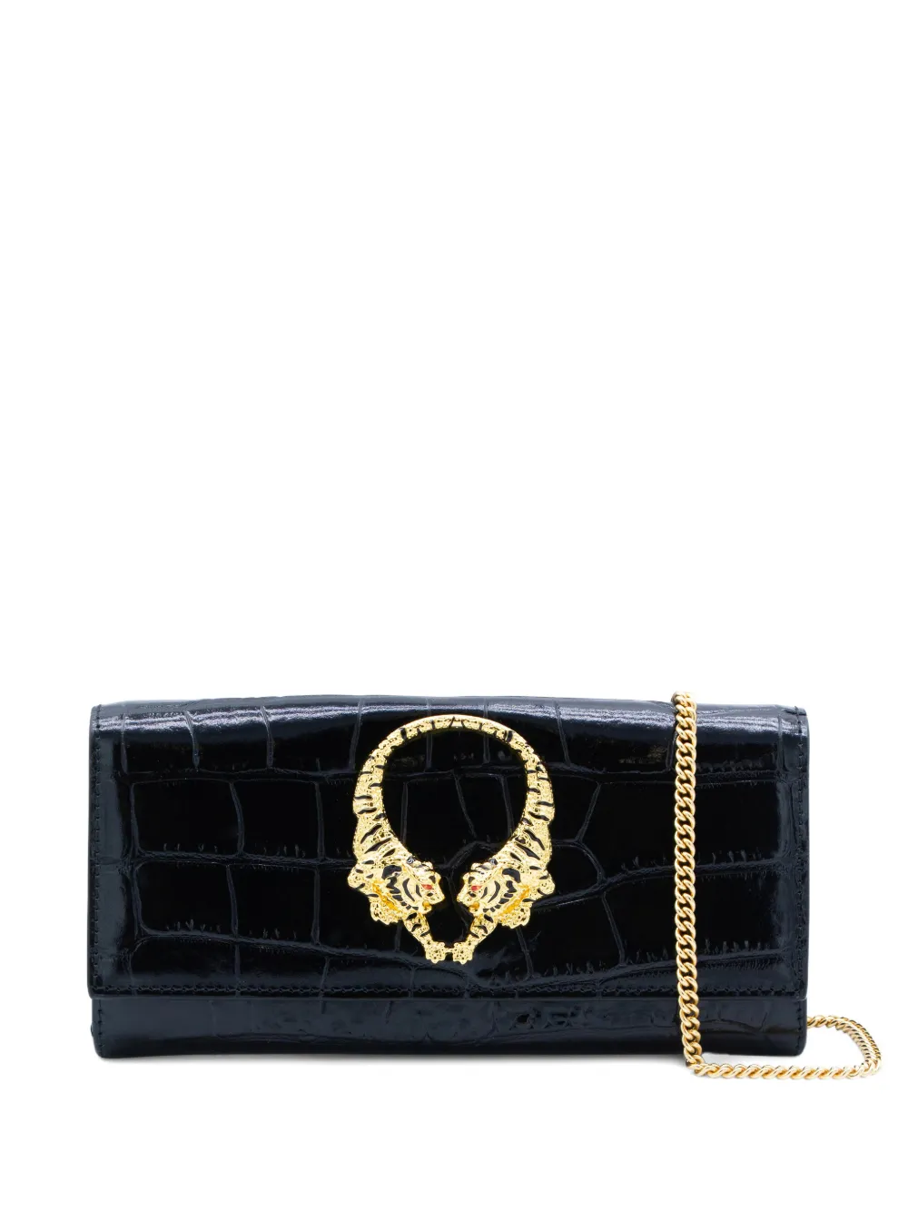 Roberto Cavalli tiger-motif cross body bag - Nero