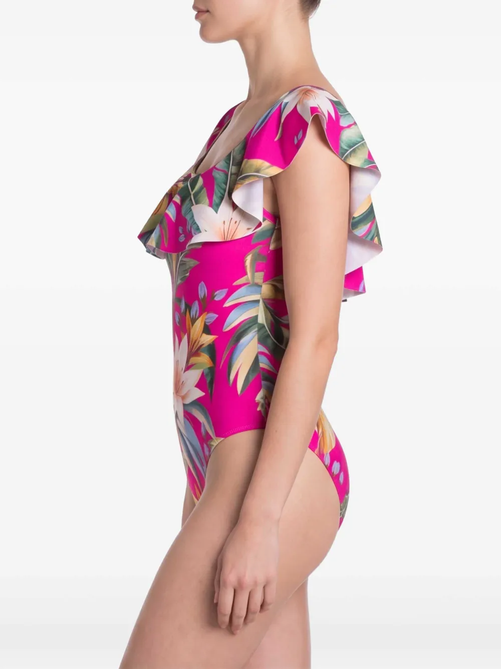 FARM Rio Badpak met tropische print Roze