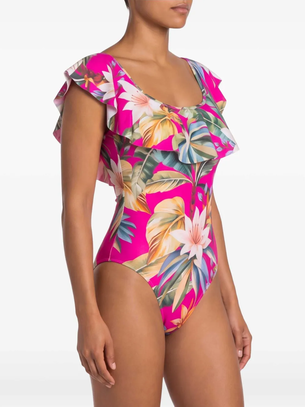 FARM Rio Badpak met tropische print Roze