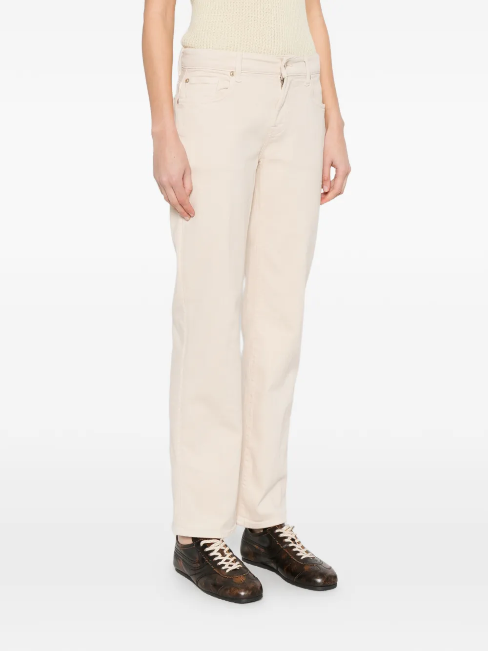  7 For All Mankind Bottoned Jeans - Neutrals 