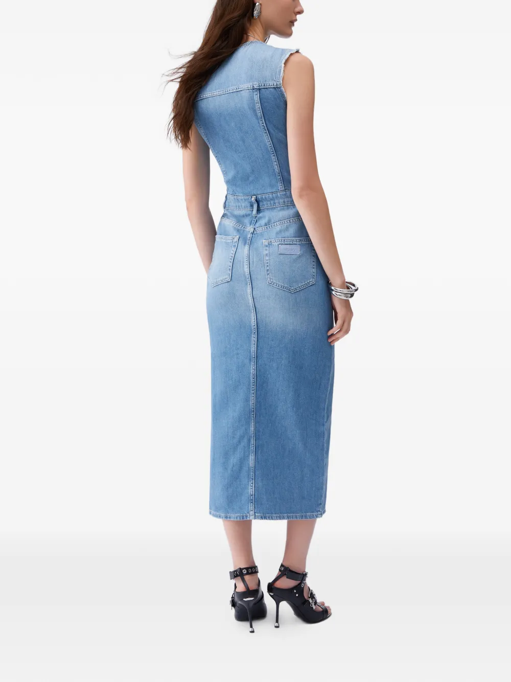 LIU JO Denim maxi-jurk Blauw