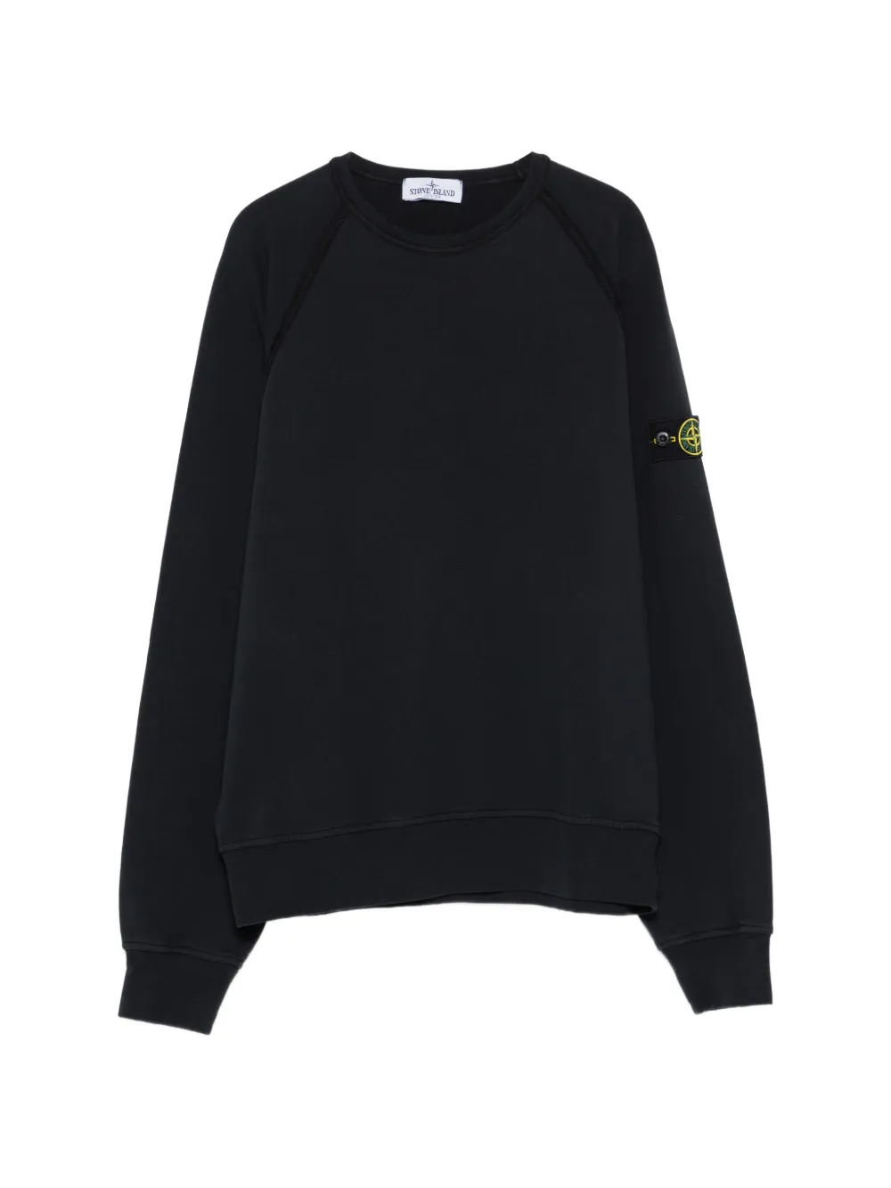 Stone Island Junior logo patch sweatshirt - Nero