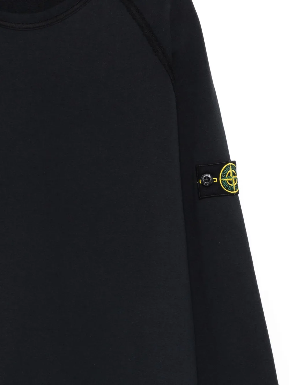  Stone Island Junior Logo Patch Sweatshirt - Black 
