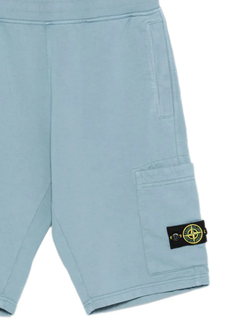 Stone Island Junior Broek met logopatch Blauw