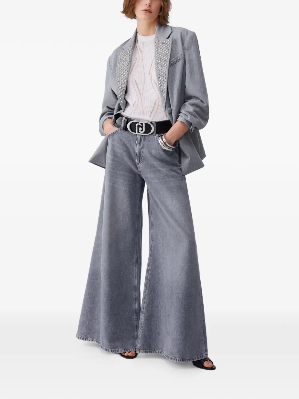  Liu Jo High-rise Flared Jeans - Grey 