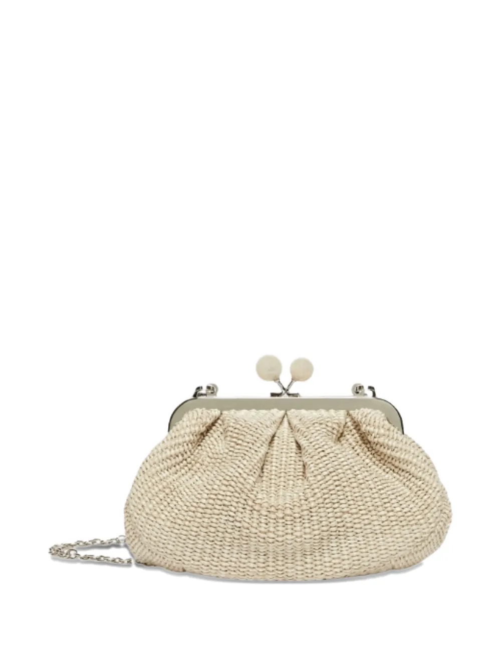  Weekend Max Mara Medium Pasticcino Clutch Bag - White 