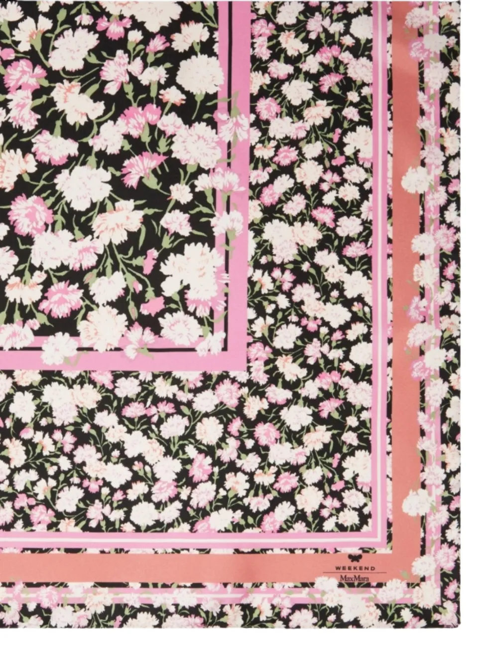  Weekend Max Mara Floral Patterned Scarf - Black 