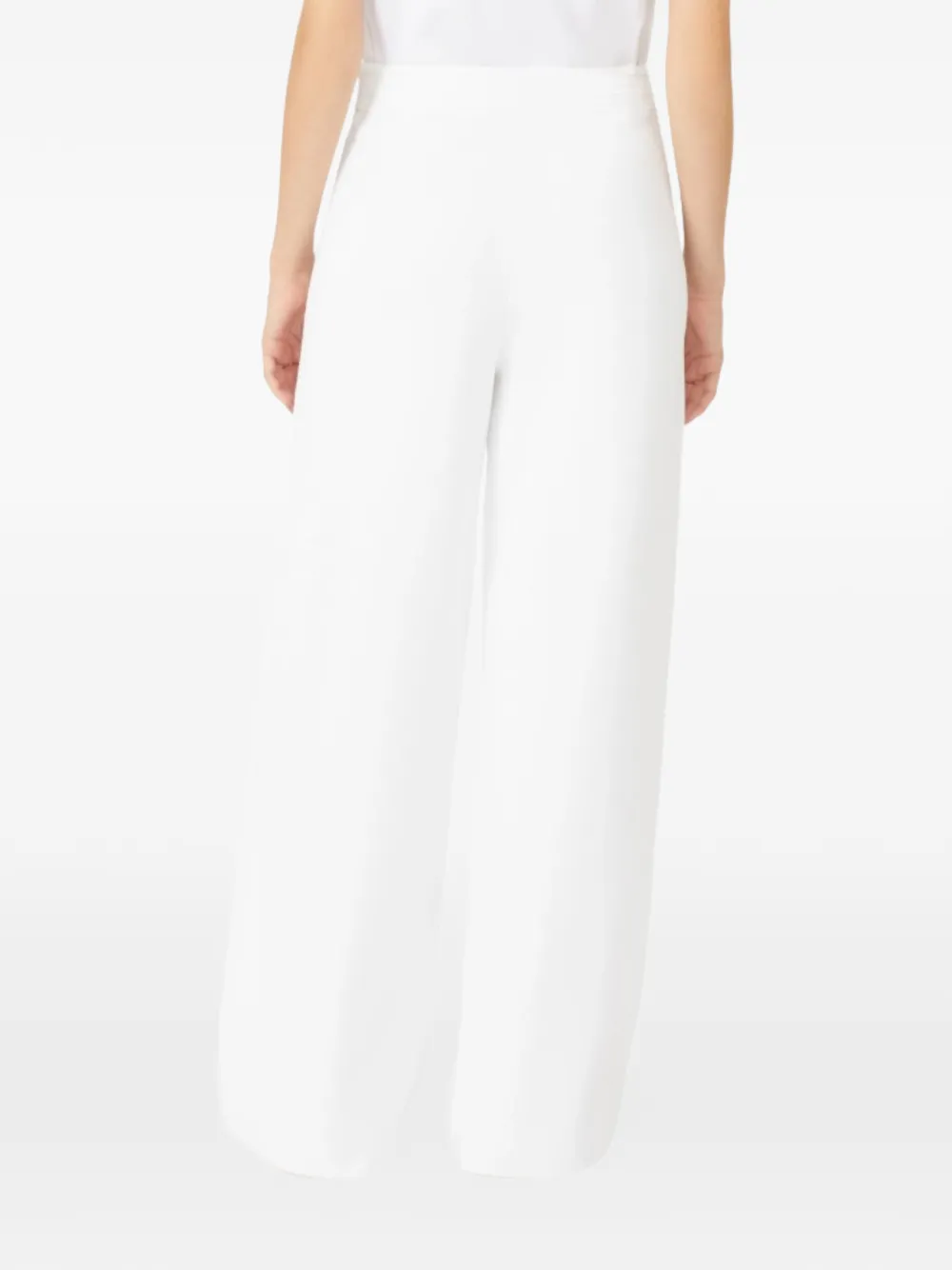 Max Mara Broek met wijde pijpen Wit