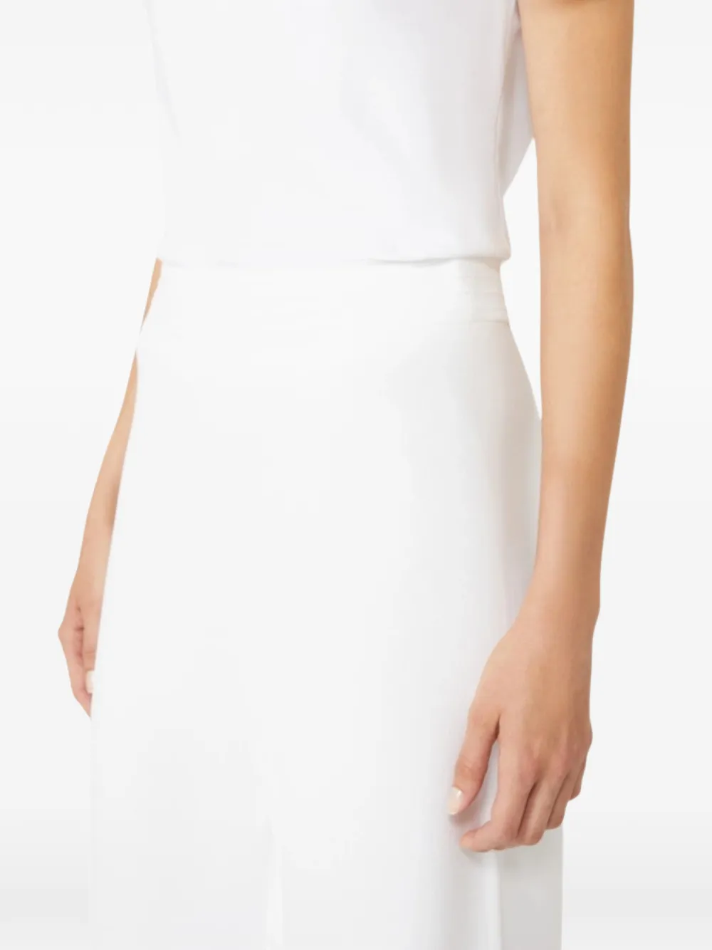 Max Mara Broek met wijde pijpen Wit