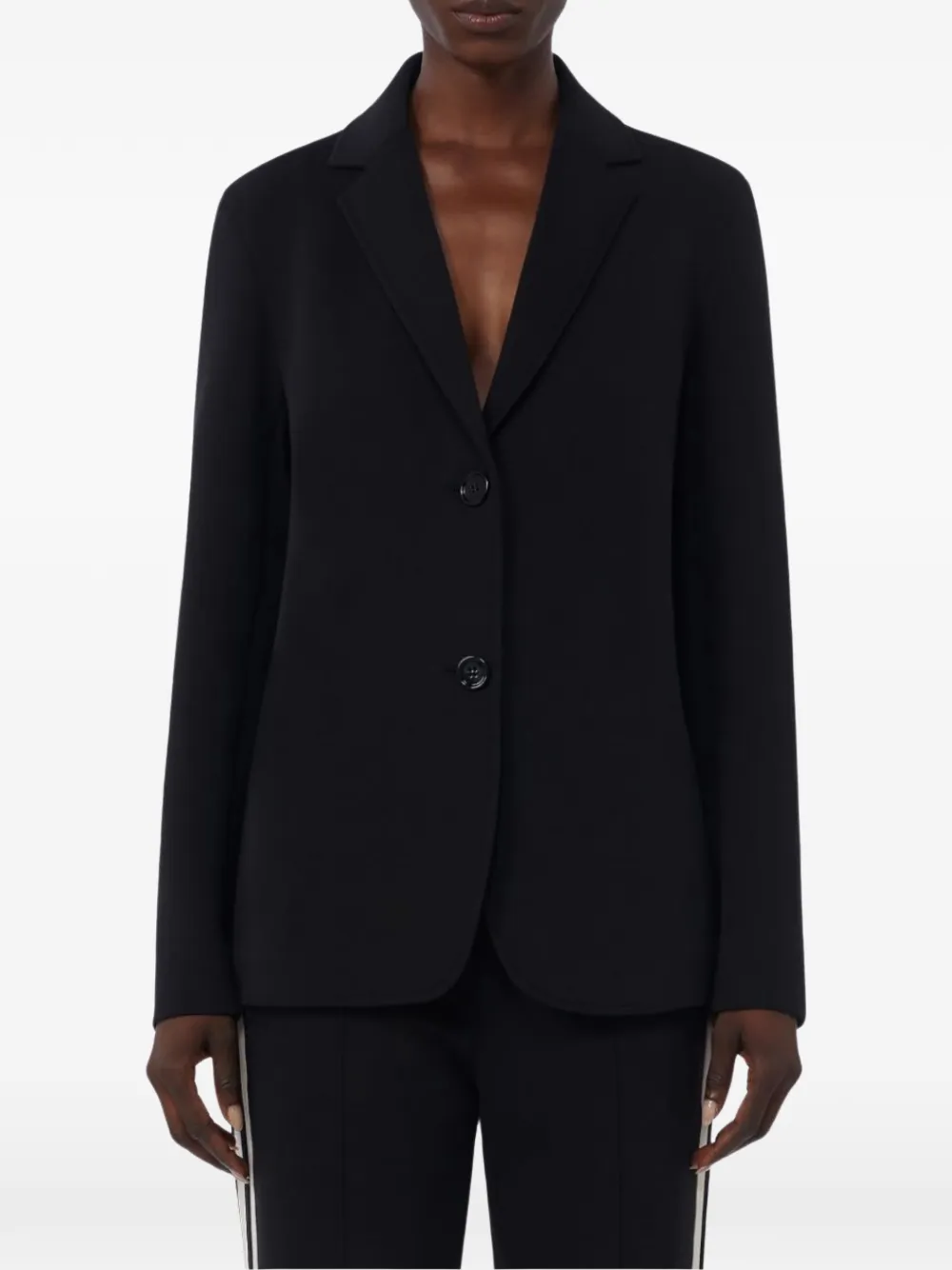  's Max Mara Single-breasted Cotton Blazer - Black 