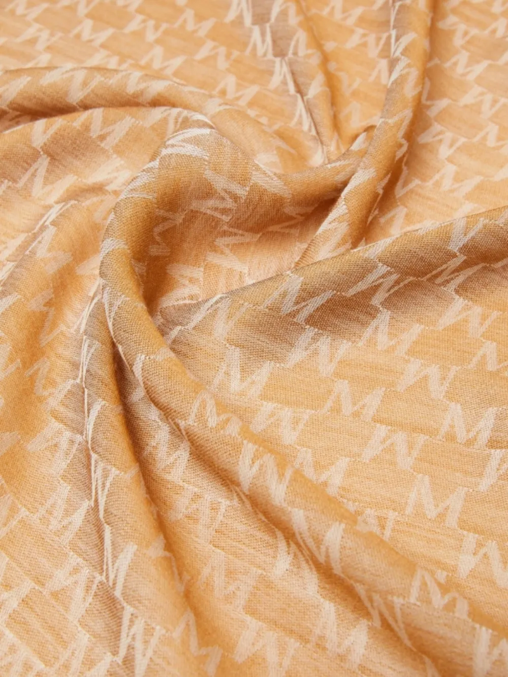 Max Mara Sjaal met monogram Bruin