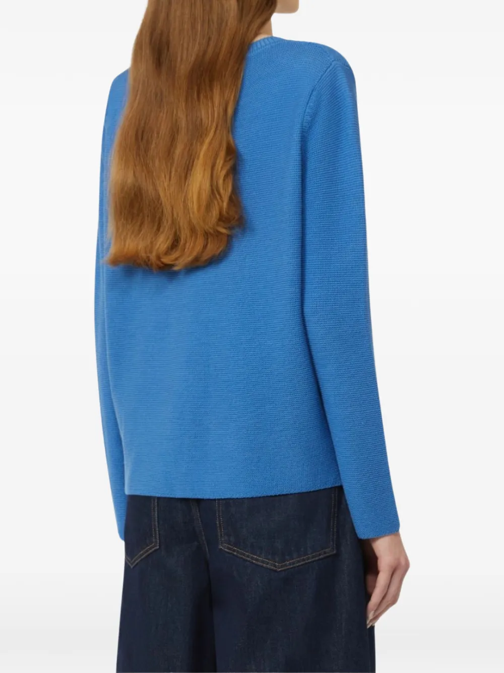 Weekend Max Mara V-neck Knitted Sweater - Blue 