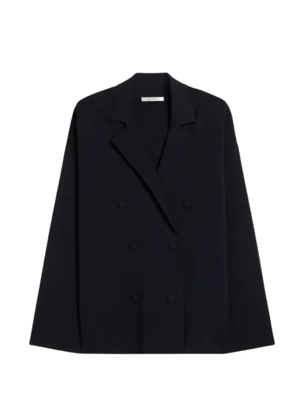 Max Mara ブラック ダブルボタンジャケットかなりの美品です☆値下げ中 Max Mara ダブルジャケット | ブルー | FARFETCH JP