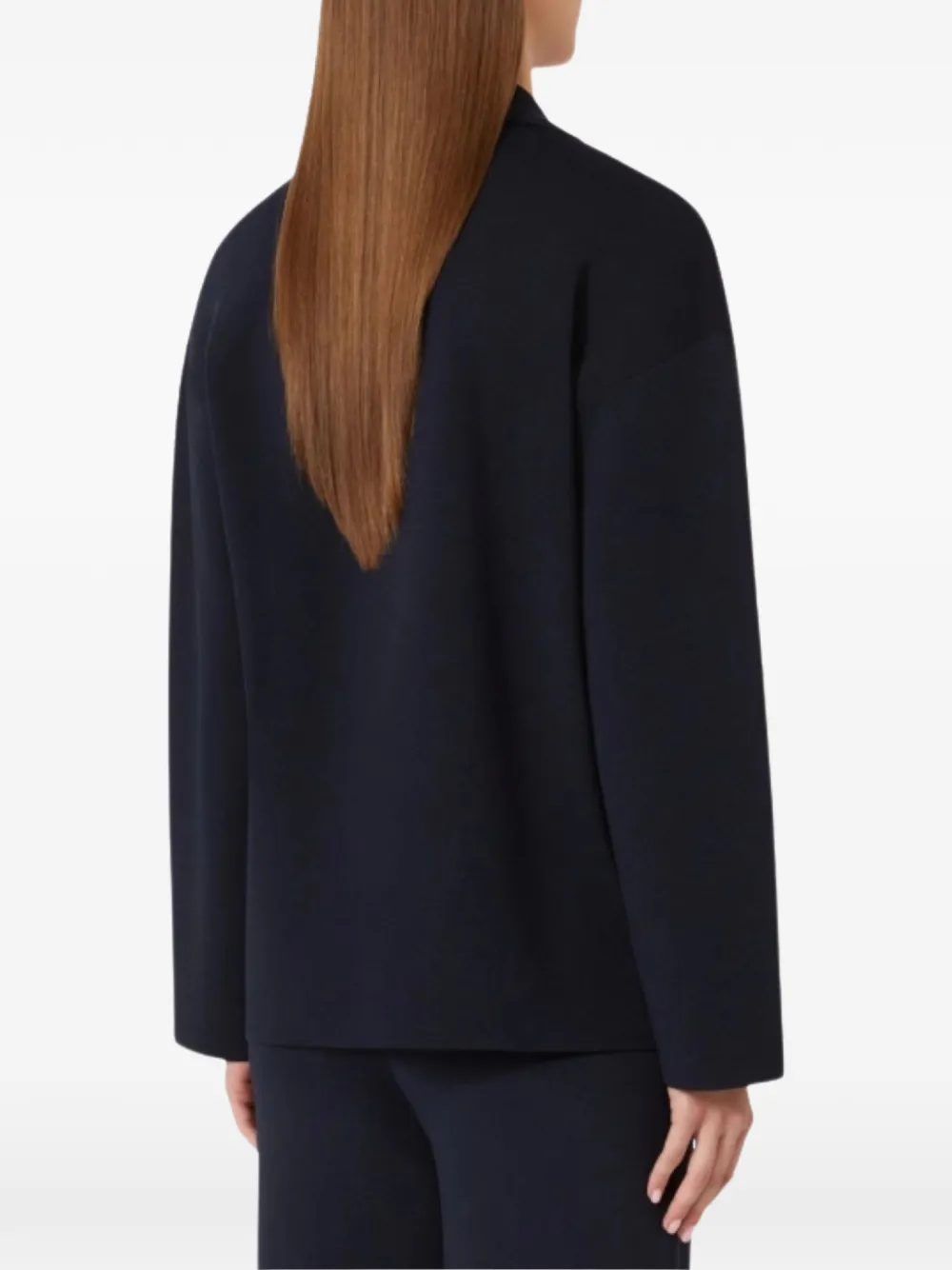 Max Mara Blazer met dubbele rij knopen Blauw