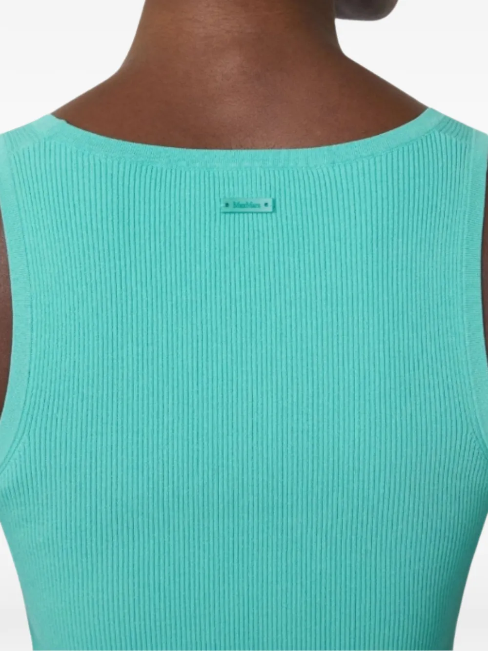  Max Mara Mxmghiro Ribbed Tank Top - Green 