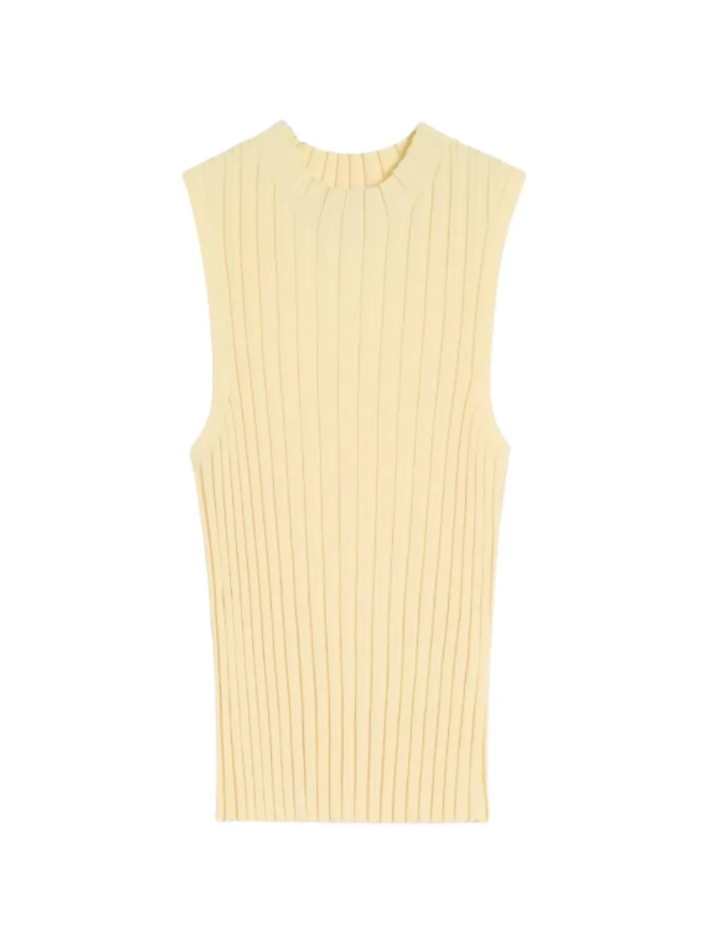 Weekend Max Mara ribbed knitted top - Giallo