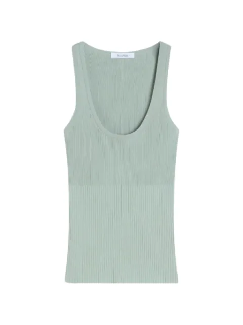Max Mara top tejido de canalé Mxmghiro