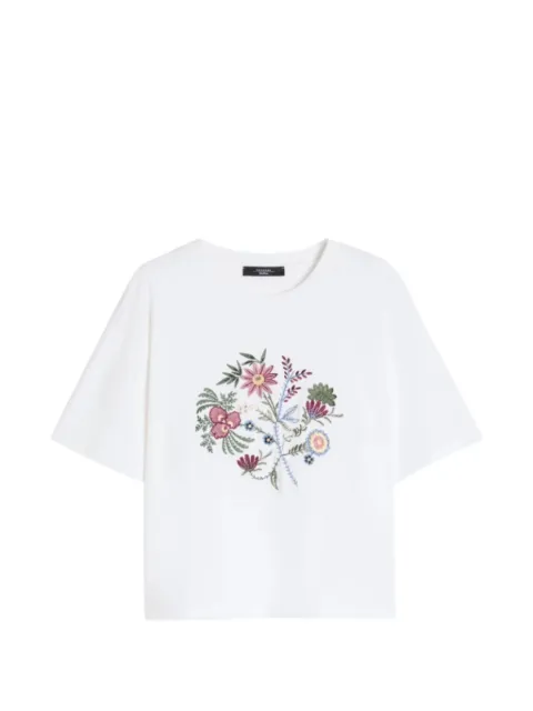Weekend Max Mara playera con bordado floral