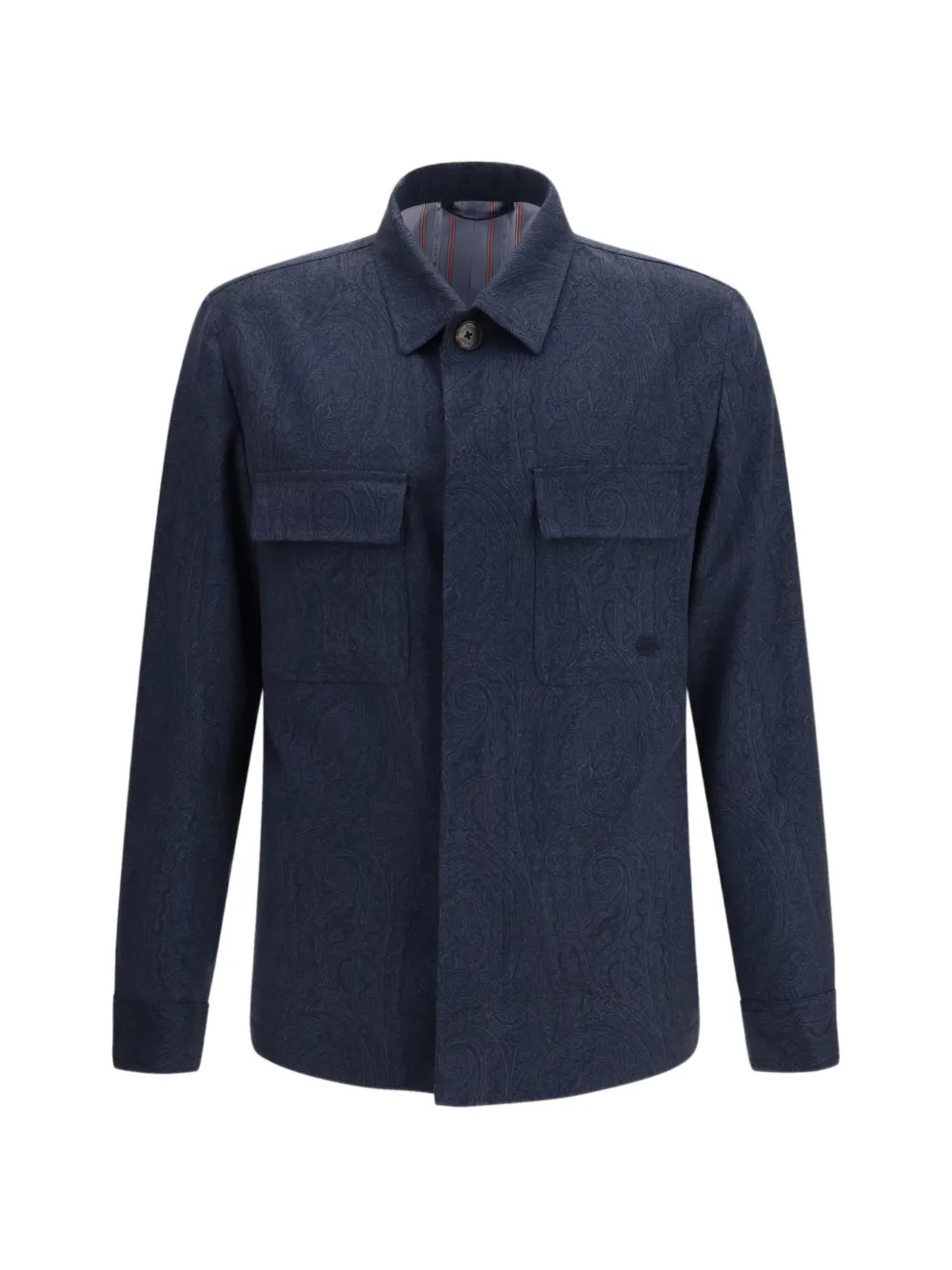 ETRO paisley-print overshirt - Blu