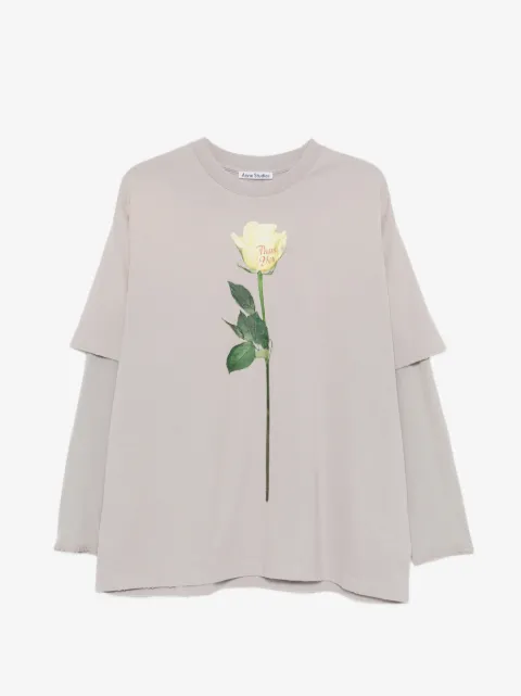 Acne Studios layered graphic T-shirt