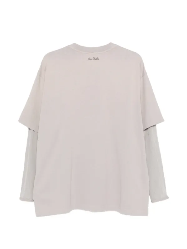 Acne Studios レイヤード グラフィック Tシャツ | ニュートラル