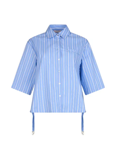 LIU JO striped chest-pocket shirt