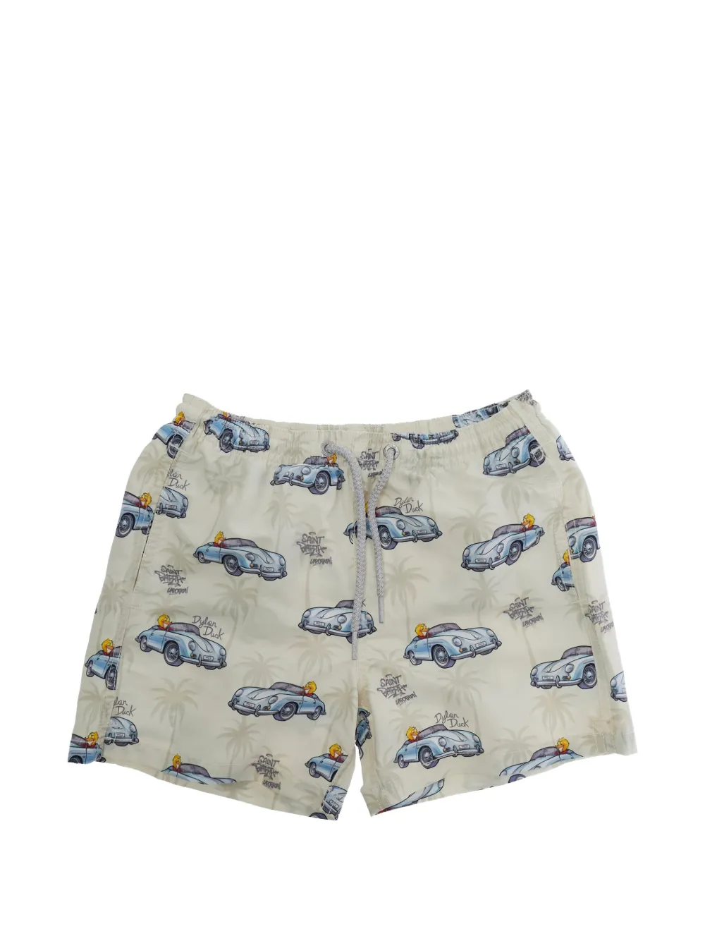 MC2 Saint Barth Kids graphic-print swim shorts - Toni neutri
