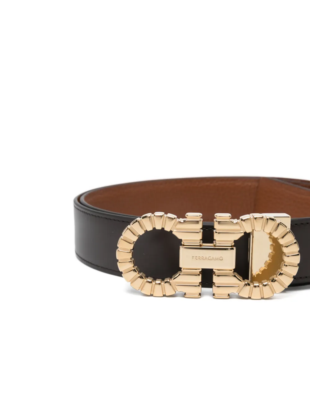  Ferragamo Logo-plaque Belt - Black 
