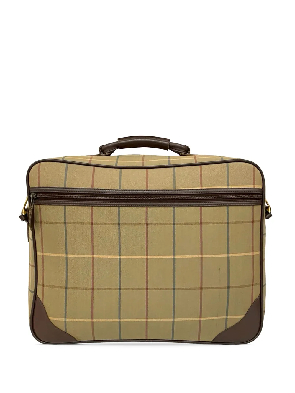 20th Century Vintage Check Canvas Business Bag