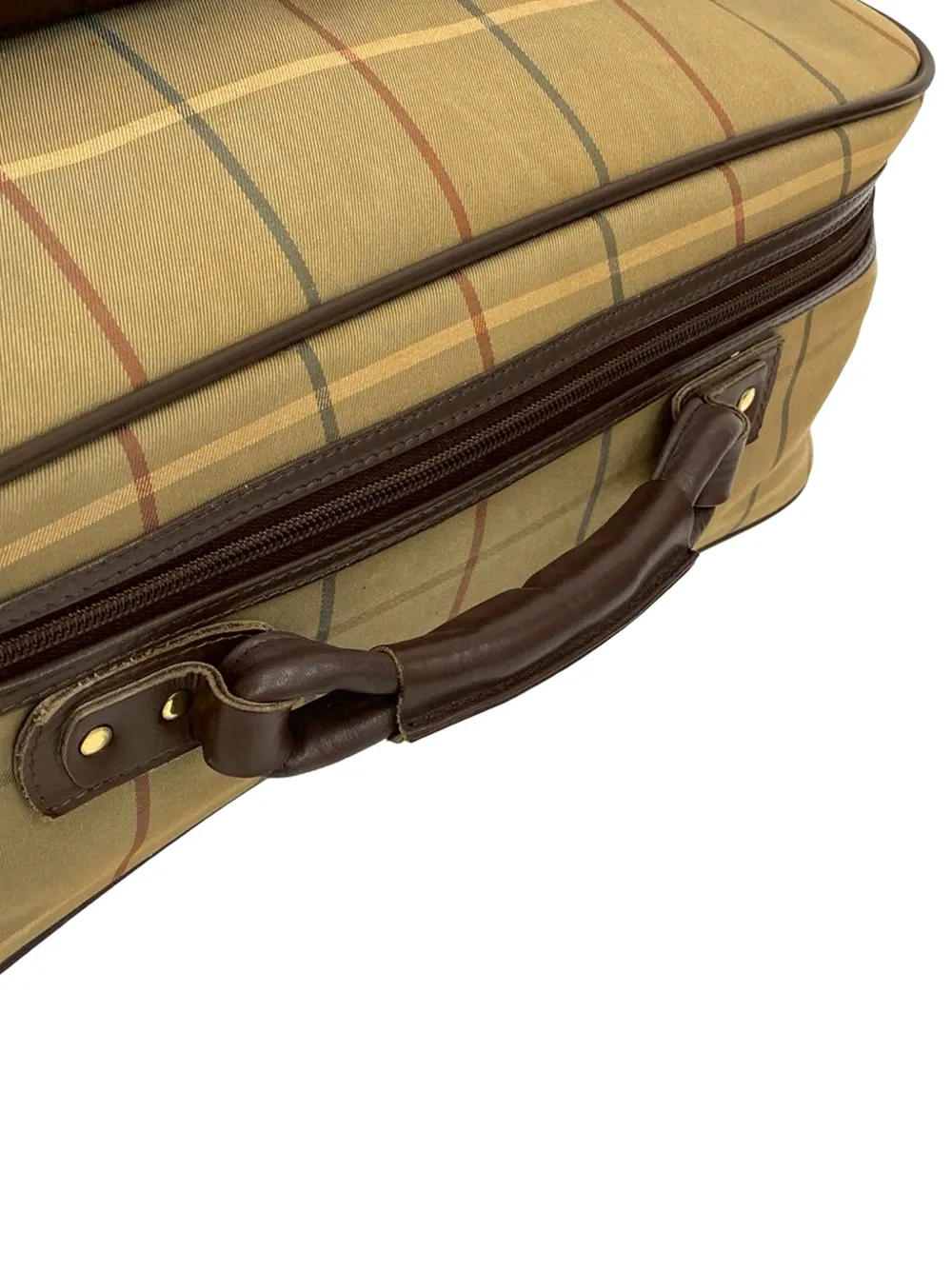 20th Century Vintage Check Canvas Business Bag