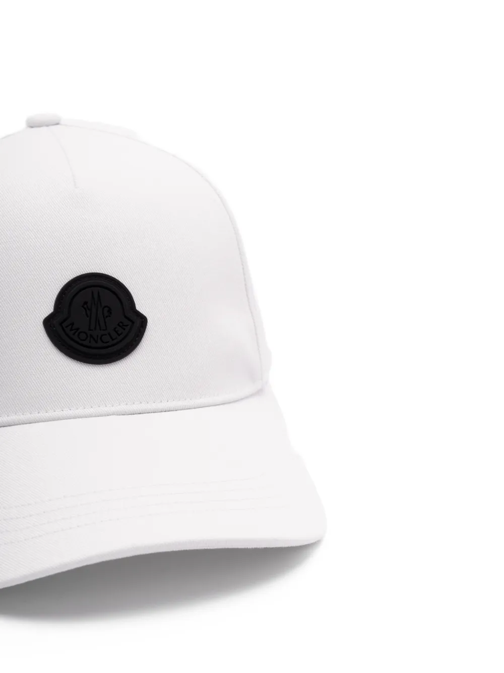 Moncler Honkbalpet met logopatch Wit