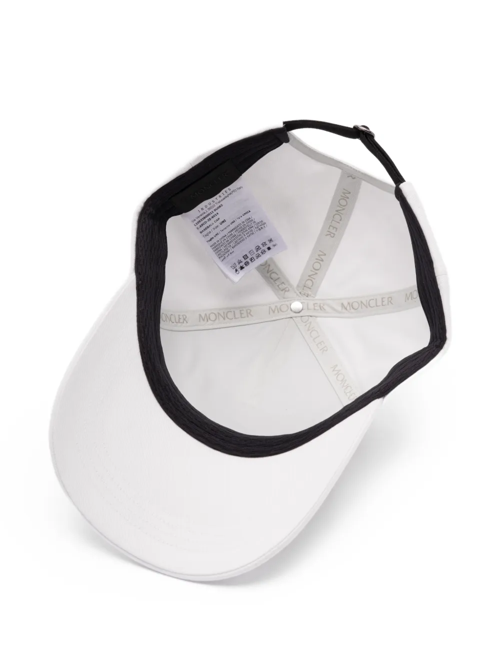  Moncler Gorra Con Parche Del Logo - Blanco 