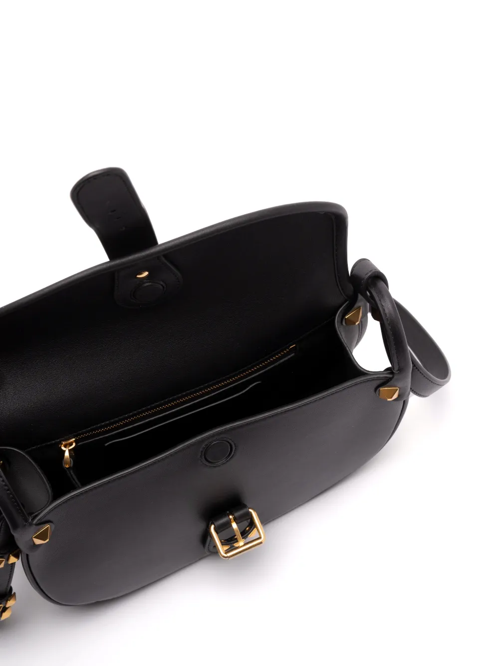 Valentino Garavani Rockstud leren tas met gesp Zwart