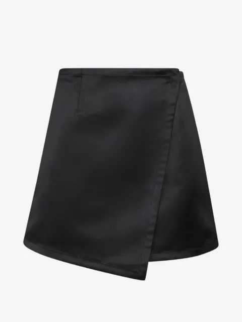 Co asymmetric wrap skirt