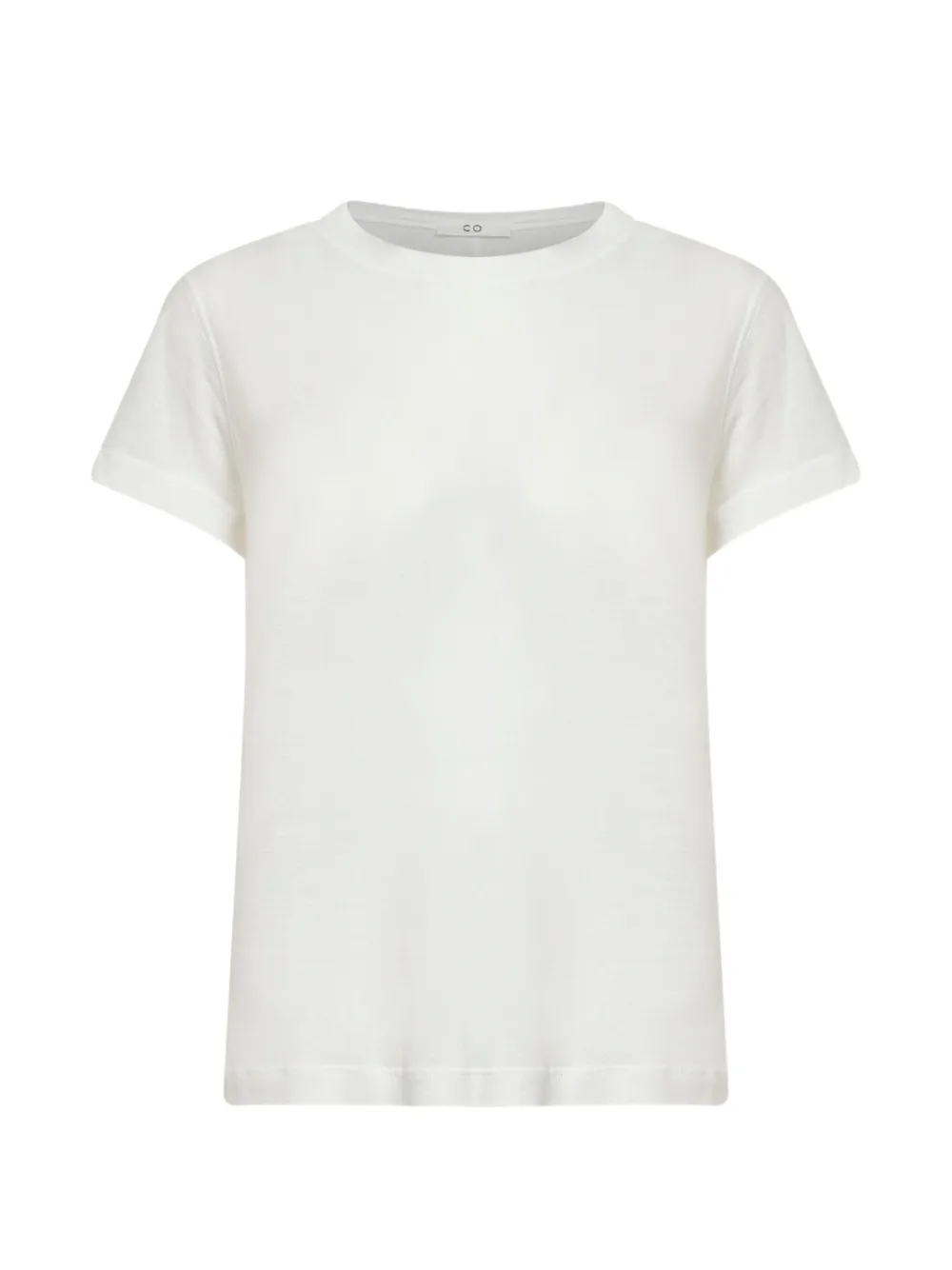 Co ribbed crewneck T-shirt - Bianco