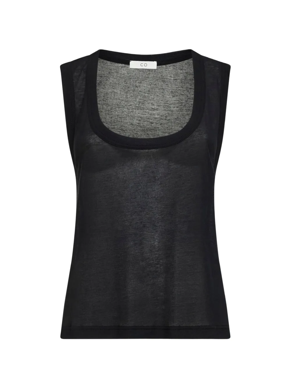 Co scoop-neck tanktop - Nero