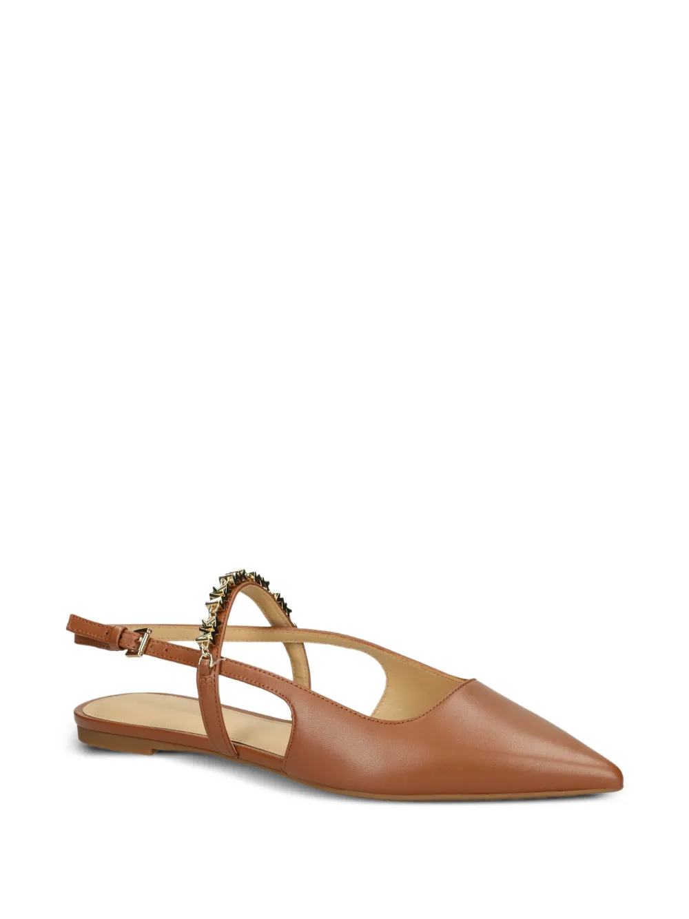 Michael Kors Dina Flex studded strap ballet flats Bruin