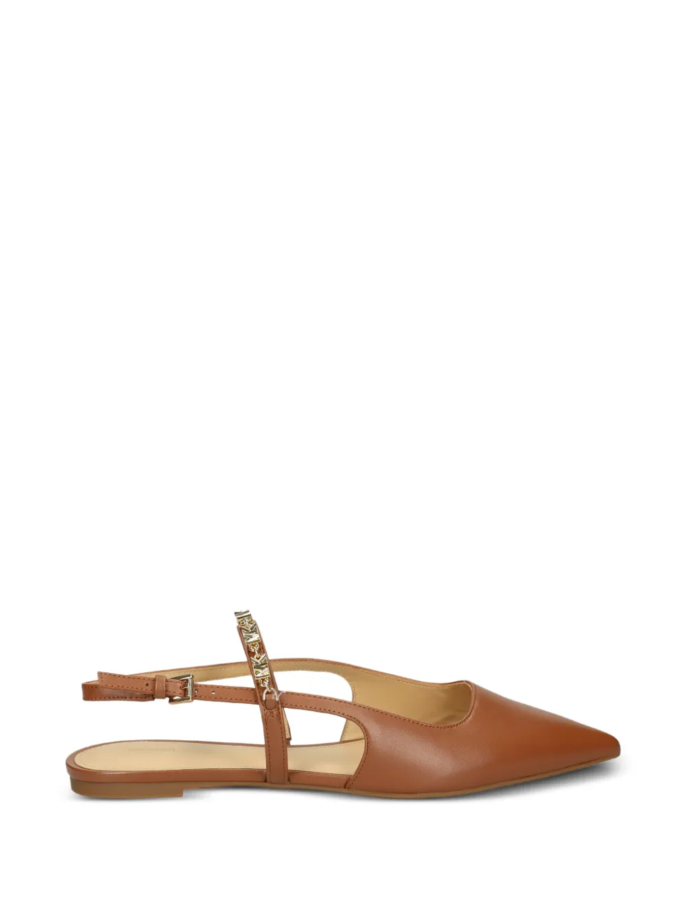 Michael Kors Dina Flex studded strap ballet flats Bruin