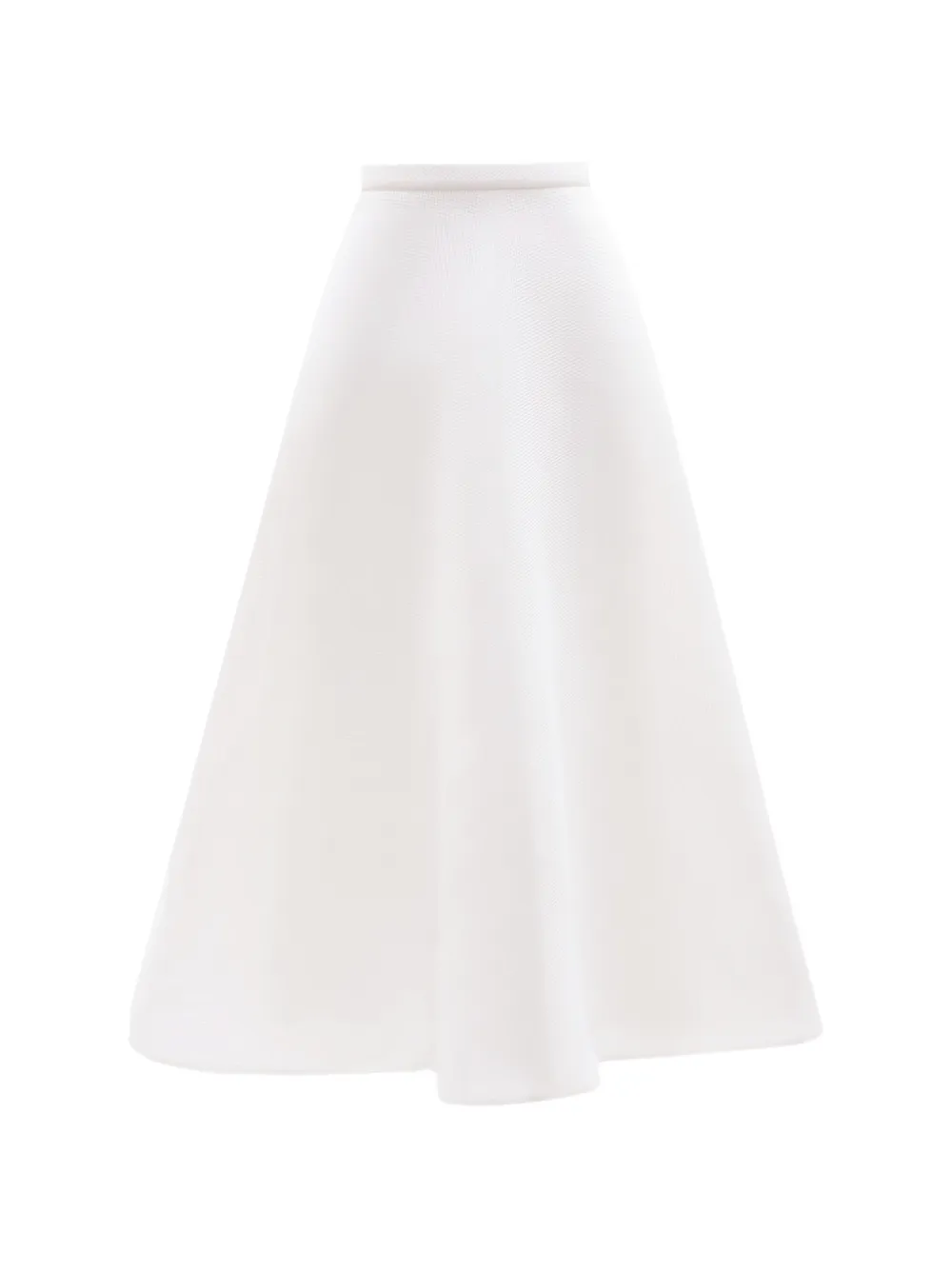 Gemy Maalouf Gonna midi svasata - Bianco