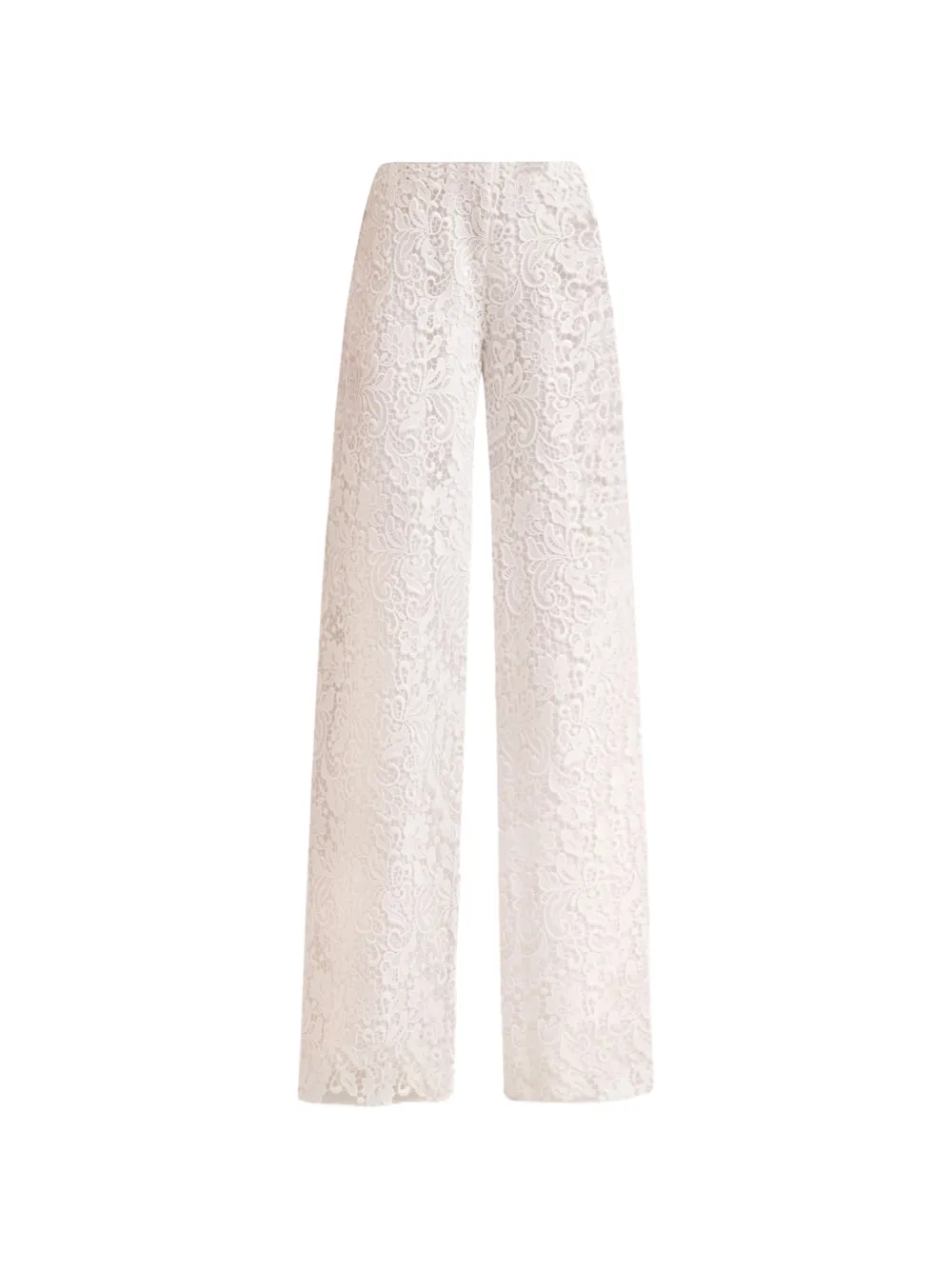 Gemy Maalouf guipure-lace palazzo trousers - Weiß