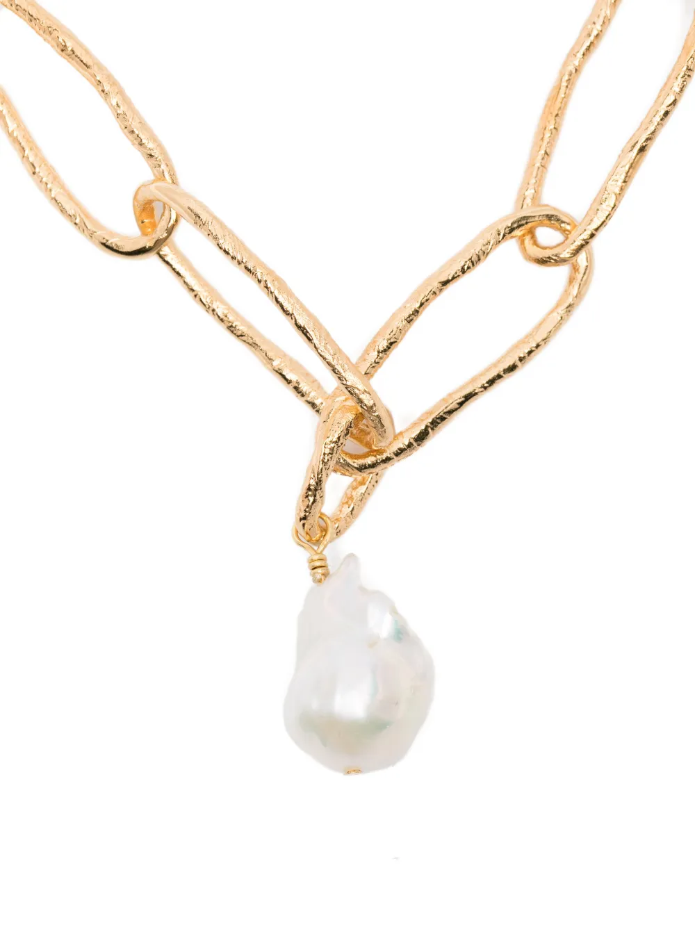 Chain Pearl Necklace