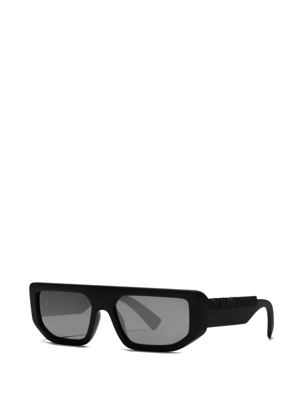  Dolce & Gabbana Eyewear Dg Logo Rectangle Sunglasses - Black 