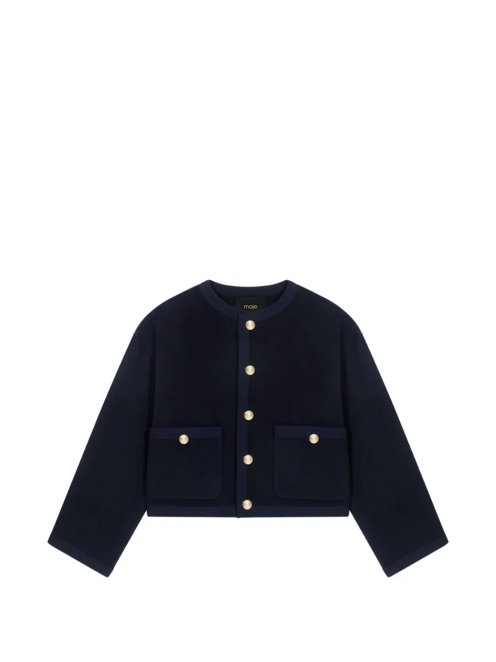 Maje pocket button jacket - Blu