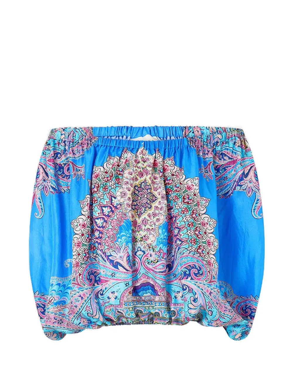 Camilla Footsteps In Folklore top - Blu