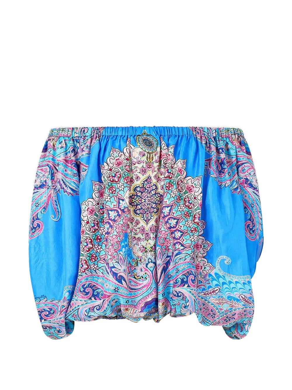  Camilla Footsteps In Folklore Top - Blue 