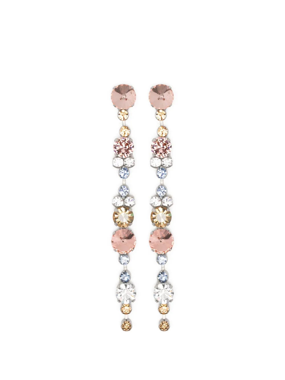 Forte Forte crystal-pendant earrings - Argento
