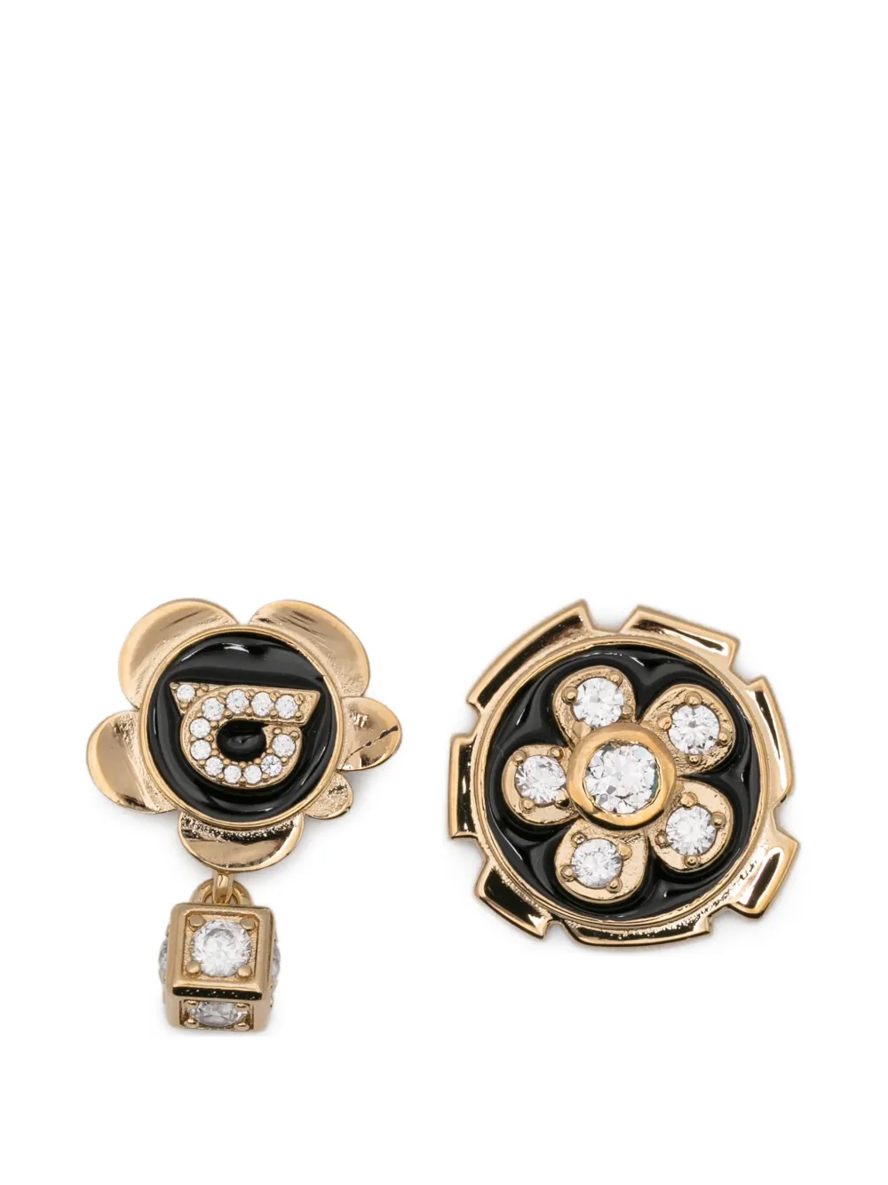 Ferragamo crystal-embellishment earrings - Gold