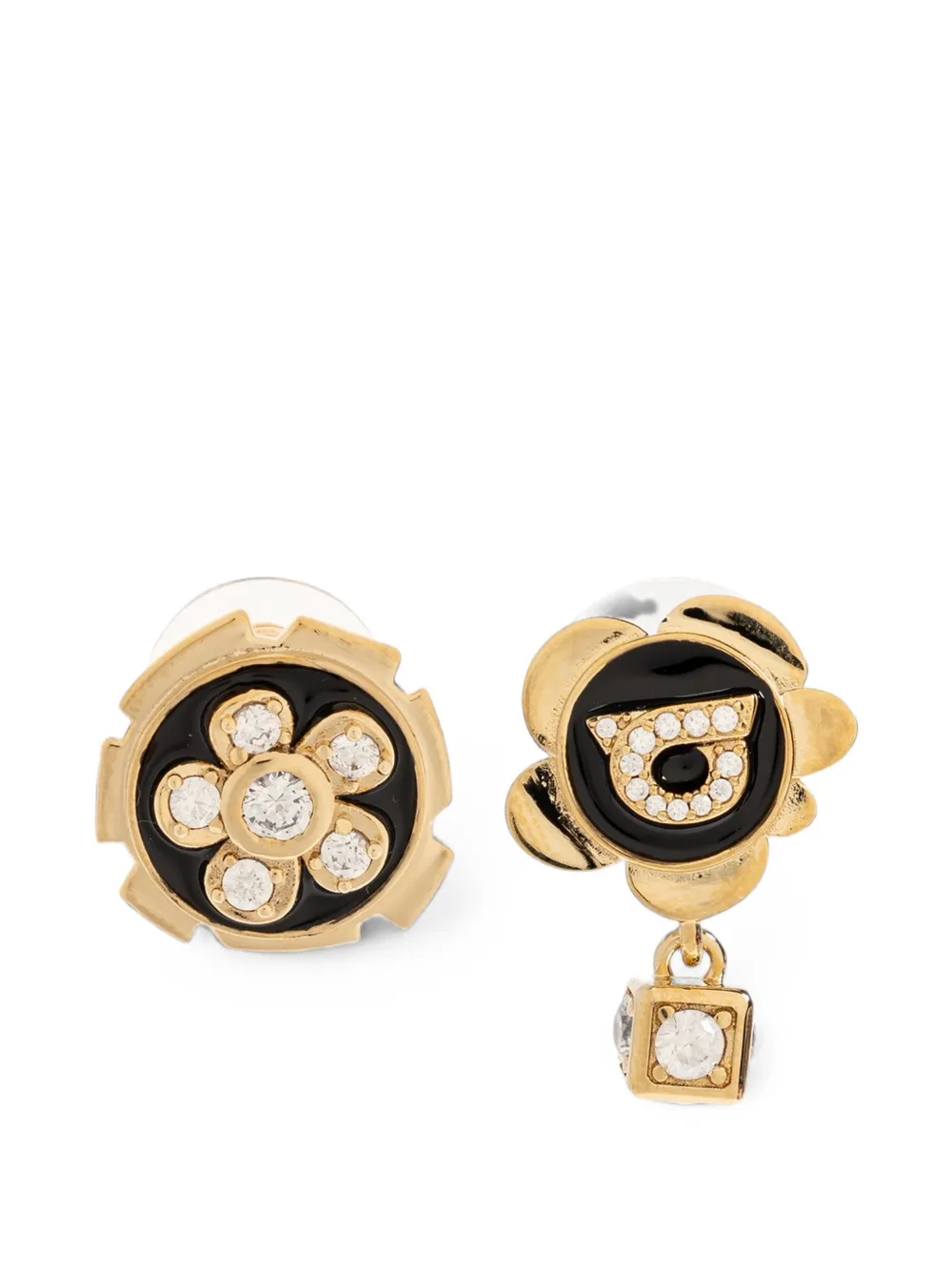 Ferragamo crystal-embellishment earrings - Gold