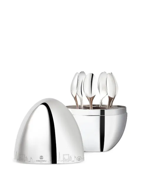 Christofle Dubai Mood silver-plated espresso spoon set